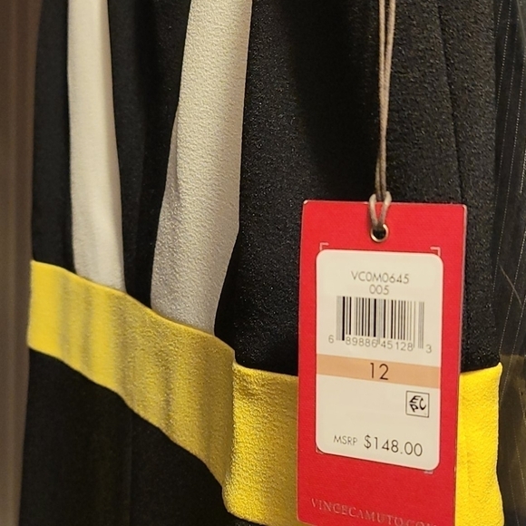 VINCE Camuto Color Block Sleeveless Jumpsuit - Picture 7 of 7